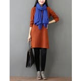 クルーネックチュニックレディースファッション春夏かわいい大人長袖上品ニット30代… | Amulet | 詳細画像16