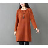 クルーネックチュニックレディースファッション春夏かわいい大人長袖上品ニット30代… | Amulet | 詳細画像4