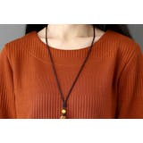 クルーネックチュニックレディースファッション春夏かわいい大人長袖上品ニット30代… | Amulet | 詳細画像5