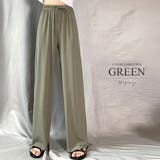 プリーツリラックスワイドパンツ ウエスト ゴム | Amulet | 詳細画像14