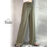 プリーツリラックスワイドパンツ ウエスト ゴム | Amulet | 詳細画像16