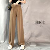 プリーツリラックスワイドパンツ ウエスト ゴム | Amulet | 詳細画像9