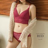 ノンワイヤーカップ付きビスチェブラジャー ショーツセット 上下セット | Amulet | 詳細画像10 