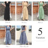 ウエストマークフレンチスリーブロングワンピース カジュアル シンプル | Amulet | 詳細画像5