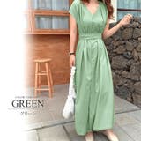 ウエストマークフレンチスリーブロングワンピース カジュアル シンプル | Amulet | 詳細画像8