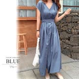 ウエストマークフレンチスリーブロングワンピース カジュアル シンプル | Amulet | 詳細画像9