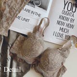 レースノンワイヤーブラジャー＆ショーツセット 可愛い おしゃれ ショーツ | Amulet | 詳細画像15 