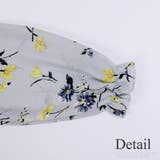 花柄ネックリボンブラウス シンプル 長袖 | Amulet | 詳細画像13 