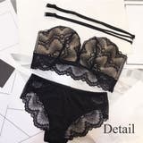 レースダブルストラップブラジャー＆ショーツセット 可愛い きれいめ | Amulet | 詳細画像18 