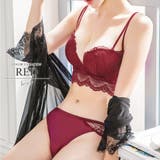 レースダブルストラップブラジャー＆ショーツセット 可愛い きれいめ | Amulet | 詳細画像8 