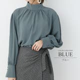 ギャザーシフォンブラウス オフィス シンプル 春 夏 秋 レディース | Amulet | 詳細画像11 