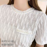 フェイクパールブラウス カジュアル 着やすい | Amulet | 詳細画像11 