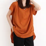 オレンジ | バックプリーツチュニック チュニック ブラウス | Amulet