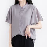 ラッフルスリーブブラウス フリル袖 シフォンブラウス | Amulet | 詳細画像11 