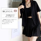ショートクロップドジャケット シンプル カジュアル 半袖 春 夏 レディース | Amulet | 詳細画像4