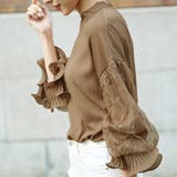 レーススリーブトップス ブラウス レース | Amulet | 詳細画像2 