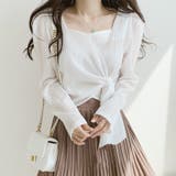 ワッシャーリボンブラウス 長袖 ブラウス | Amulet | 詳細画像3 