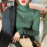 ハイネックリブニット 長袖 レディース | Amulet | 詳細画像12 