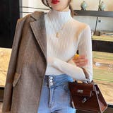 ハイネックリブニット 長袖 レディース | Amulet | 詳細画像14 