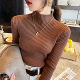 ハイネックリブニット 長袖 レディース | Amulet | 詳細画像4 