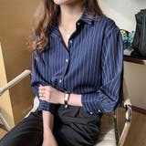 ストライプシンプルブラウス シャツ ブラウス | Amulet | 詳細画像4 