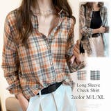 長袖チェックシャツ トップス 長袖 | Amulet | 詳細画像1 