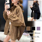 コーデュロイブラウス トップス 長袖 | Amulet | 詳細画像1 