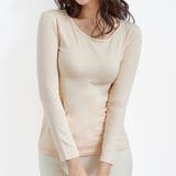 クリーム | 微起毛インナーカットソー インナー カットソー | Amulet