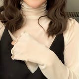 ベージュ | ハイネックシアーインナー シアートップス 立ち襟 | Amulet