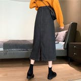 バックスリットデニム風スカート タイトスカート レディース | Amulet | 詳細画像11 