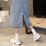 バックスリットデニム風スカート タイトスカート レディース | Amulet | 詳細画像15 