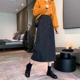 バックスリットデニム風スカート タイトスカート レディース | Amulet | 詳細画像2 