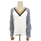 Vネックドッキングブラウス レディース 長袖 | Amulet | 詳細画像14