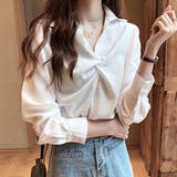 ツイストスキッパーブラウス レディース 長袖 | Amulet | 詳細画像14 