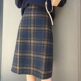 チェック柄Aラインスカート レディース ひざ丈 | Amulet | 詳細画像16 