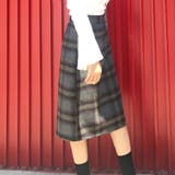 チェック柄Aラインスカート レディース ひざ丈 | Amulet | 詳細画像9 