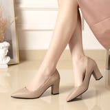 モカ | シンプルヒールパンプス レディース ヒール7cm | Amulet