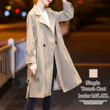 ベージュ | シンプルトレンチコート レディース アウター | Amulet