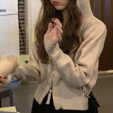 ダブルジップニットパーカー レディース トップス | Amulet | 詳細画像11