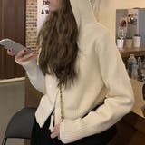 ダブルジップニットパーカー レディース トップス | Amulet | 詳細画像13