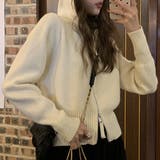 ダブルジップニットパーカー レディース トップス | Amulet | 詳細画像9