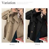 ハーフトレンチコート レディース アウター | Amulet | 詳細画像5 