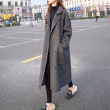 グレー | ロングチェスターコート レディース アウター | Amulet