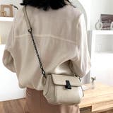 ホワイト | チェーン付きミニショルダーバッグ レディース 10代 | Amulet