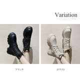 厚底レースアップショートブーツ レディース シューズ | Amulet | 詳細画像5 