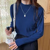 ブルー | ハイネックプルオーバー レディース トップス | Amulet