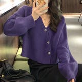 Vネックフロントボタンカーディガン レディース トップス | Amulet | 詳細画像11