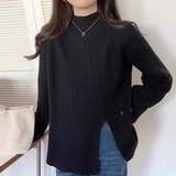 スリット入りハイネックニット レディース トップス | Amulet | 詳細画像13 