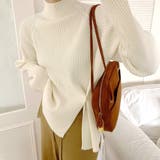 スリット入りハイネックニット レディース トップス | Amulet | 詳細画像3 