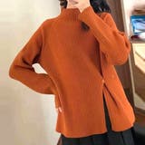 スリット入りハイネックニット レディース トップス | Amulet | 詳細画像8 